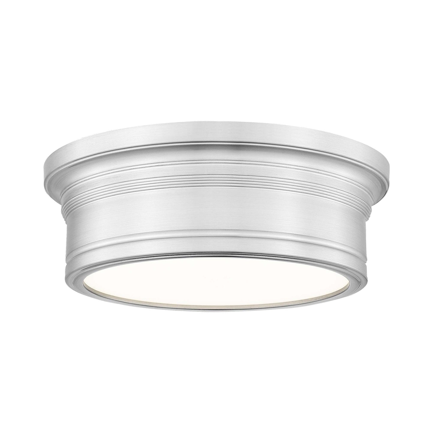 Bentley LED Flush Mount Ceiling Light in Brushed Nickel (12-Inch).