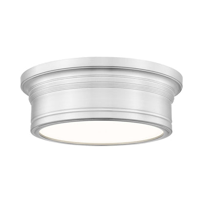 Bentley LED Flush Mount Ceiling Light in Brushed Nickel (12-Inch).