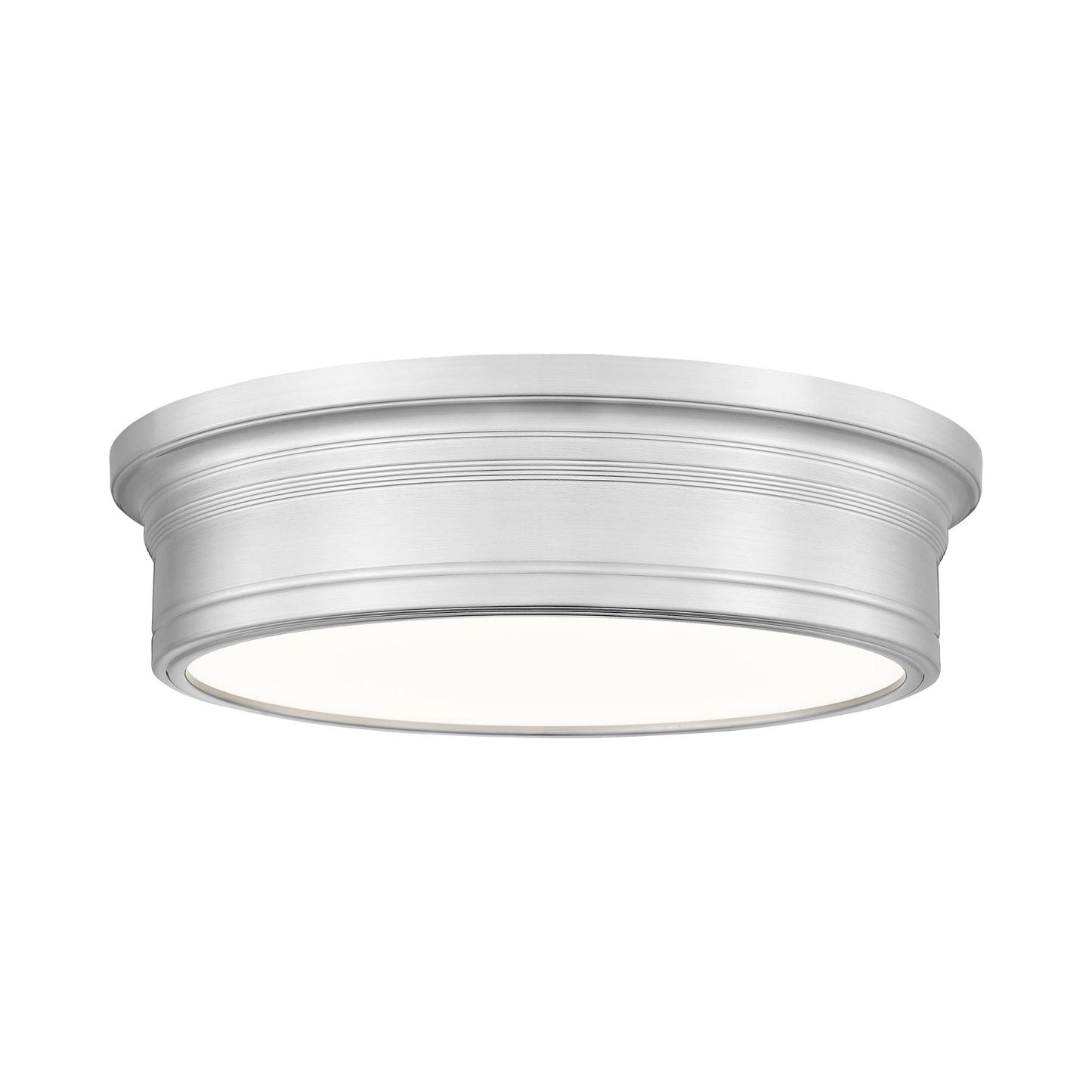 Bentley LED Flush Mount Ceiling Light in Brushed Nickel (16-Inch).