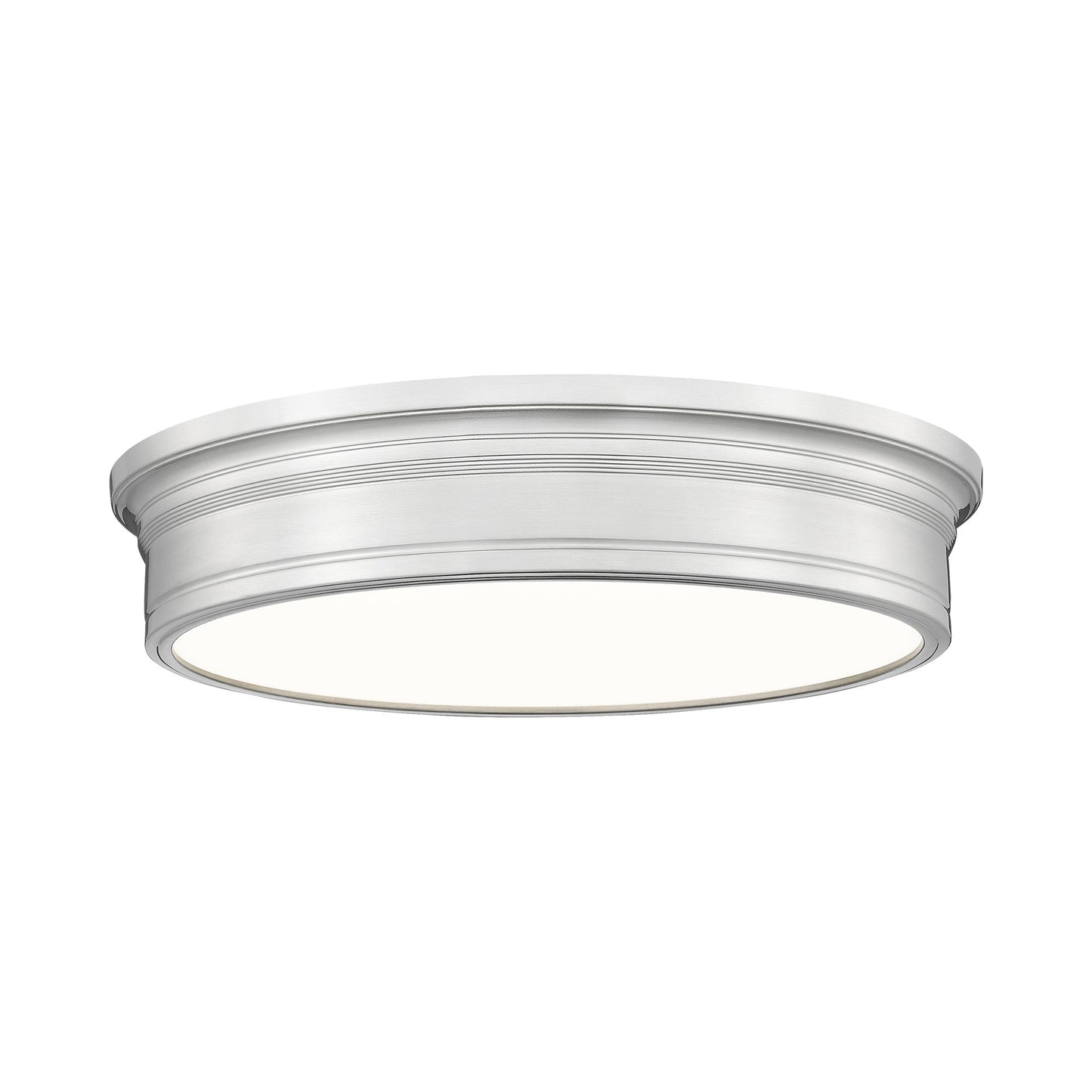 Bentley LED Flush Mount Ceiling Light in Brushed Nickel (20-Inch).
