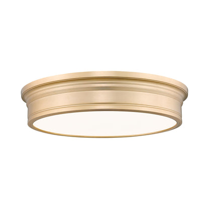 Bentley LED Flush Mount Ceiling Light in Modern Gold (20-Inch).
