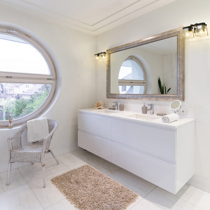 Bleeker Street Bath Vanity Light in bathroom.