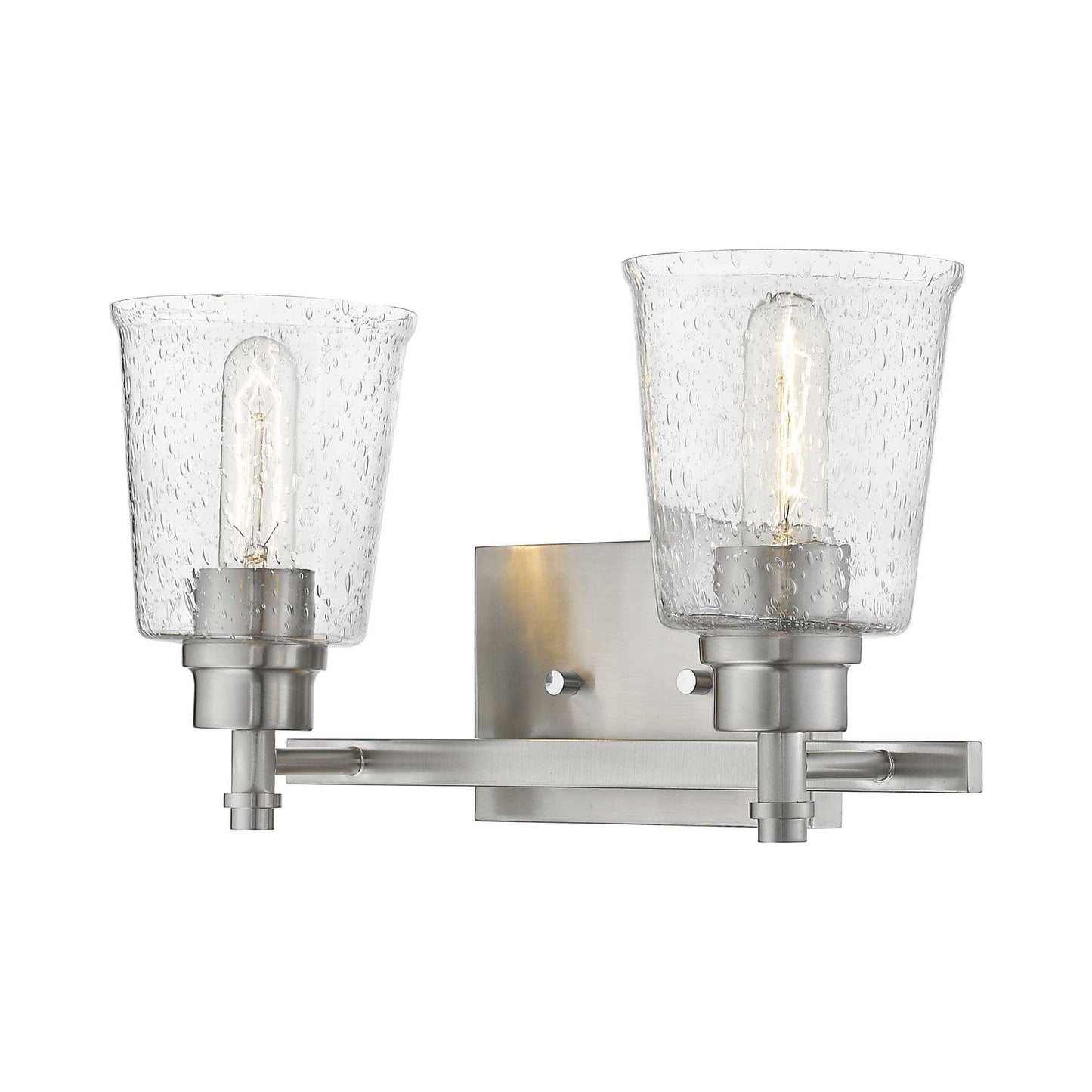Bohin Bath Vanity Light in Brushed Nickel (2-Light).