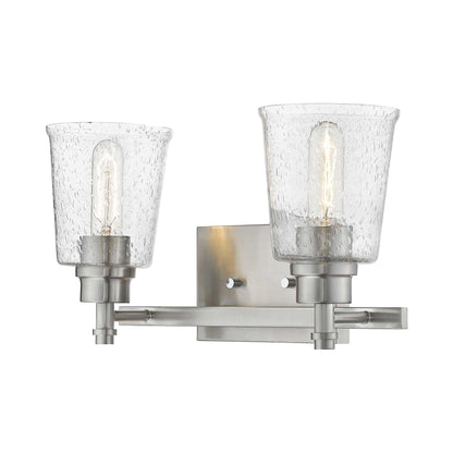 Bohin Bath Vanity Light in Brushed Nickel (2-Light).