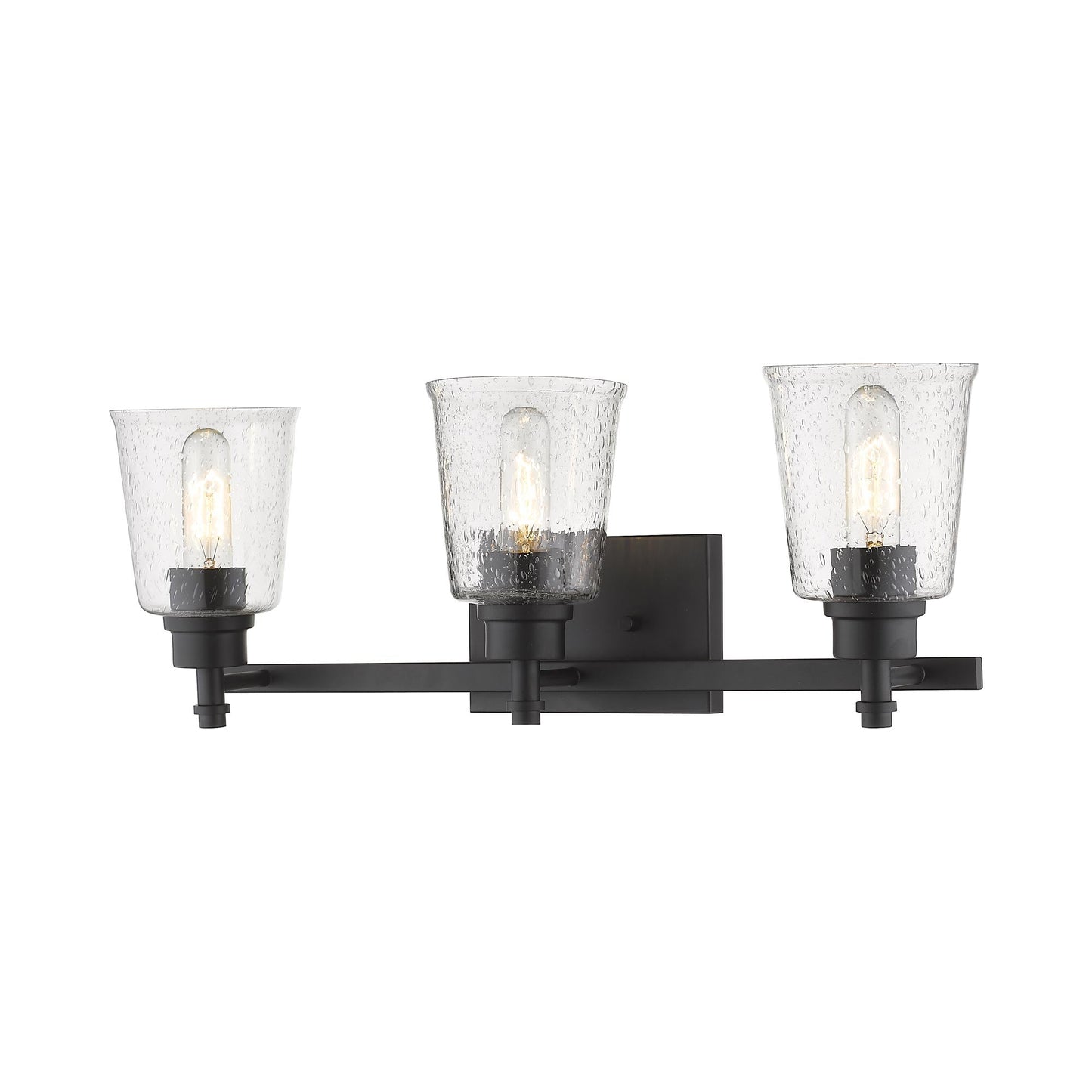 Bohin Bath Vanity Light in Matte Black (3-Light).