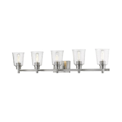 Bohin Bath Vanity Light in Brushed Nickel (5-Light).