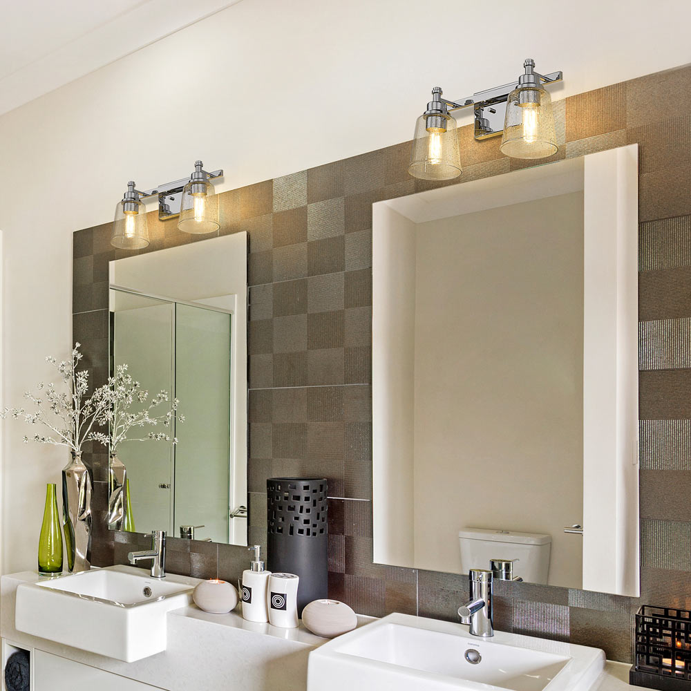 Bohin Bath Vanity Light in bathroom.
