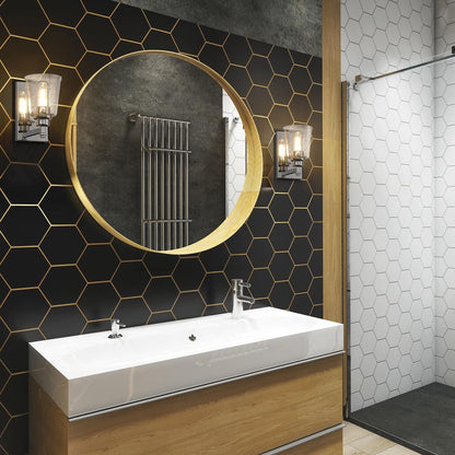 Bohin Bath Wall Light in bathroom.
