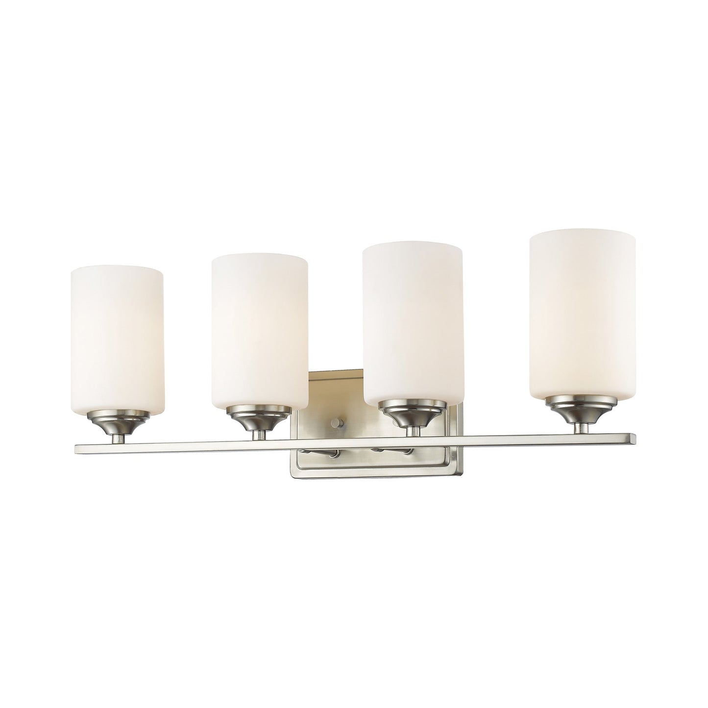 Bordeaux Bath Vanity Light in Brushed Nickel (4-Light).
