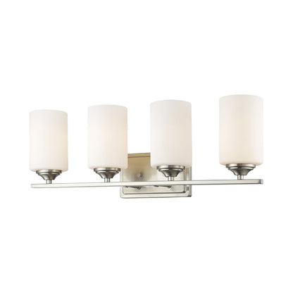 Bordeaux Bath Vanity Light in Brushed Nickel (4-Light).
