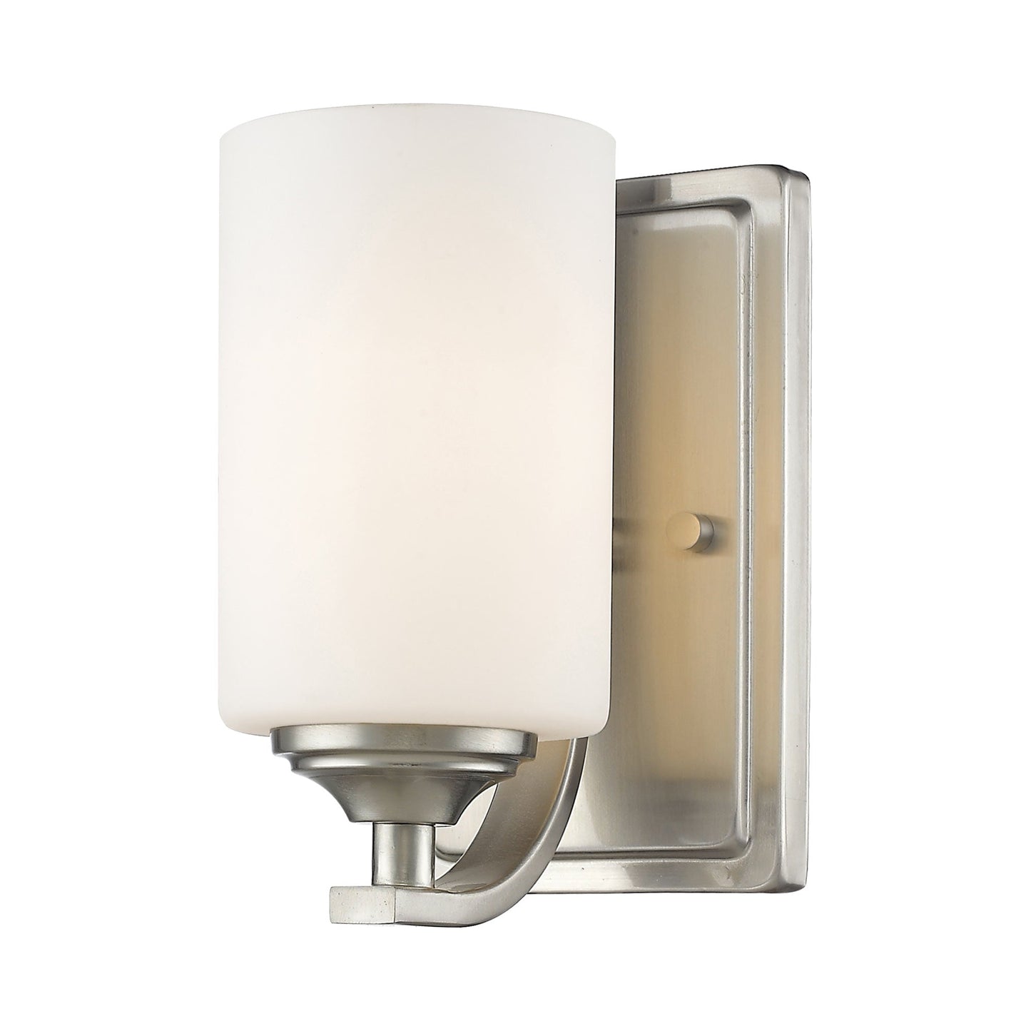 Bordeaux Bath Wall Light in Brushed Nickel.