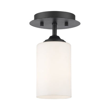 Bordeaux Tube Semi Flush Mount Ceiling Light.