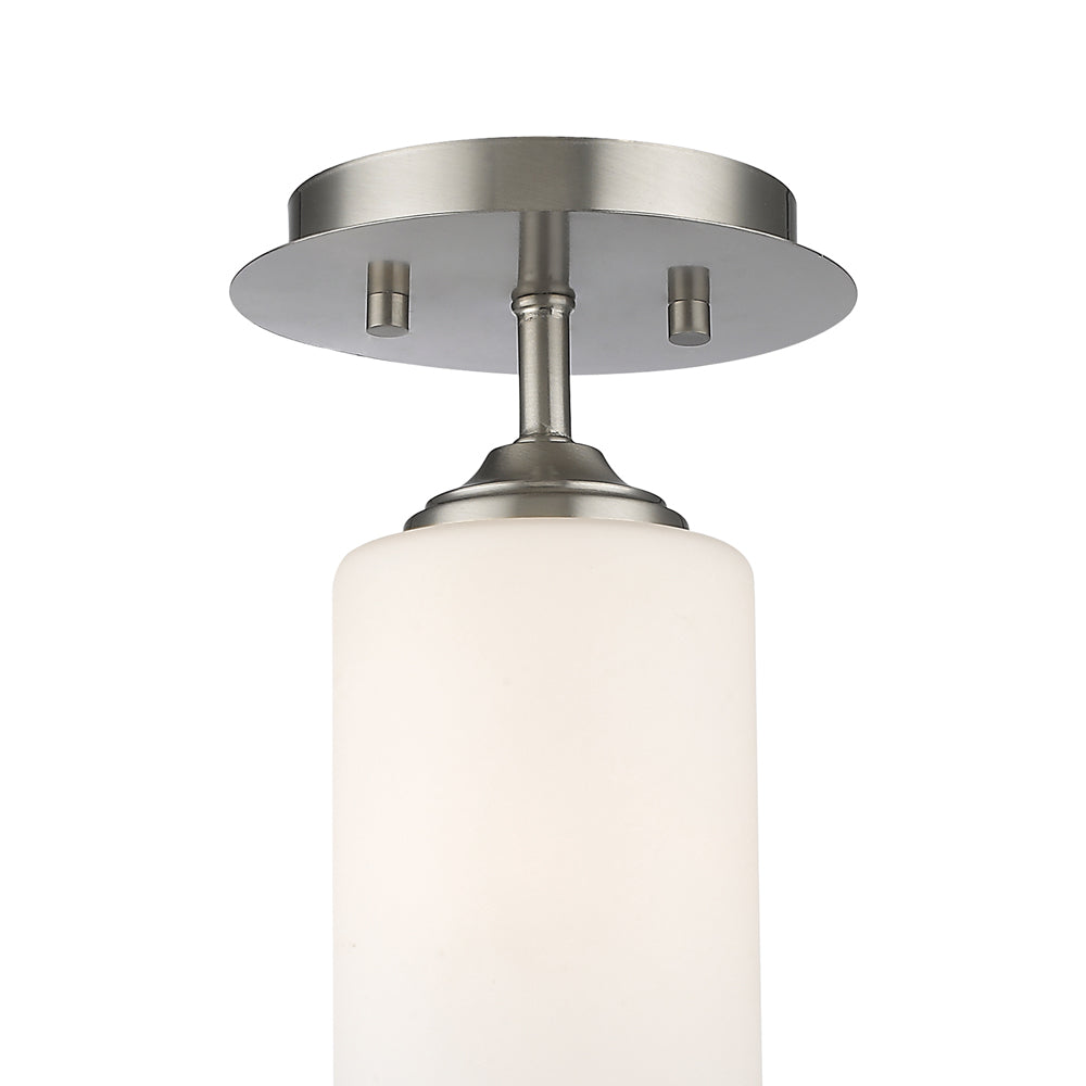 Bordeaux Tube Semi Flush Mount Ceiling Light in Detail.