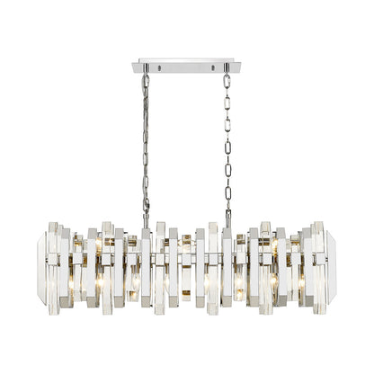 Bova Linear Chandelier in Detail.