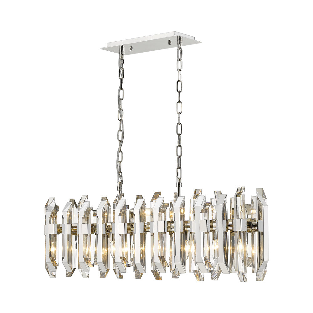 Bova Linear Chandelier in Detail.