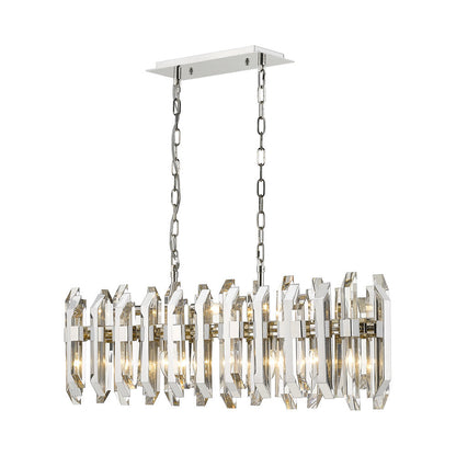 Bova Linear Chandelier in Detail.