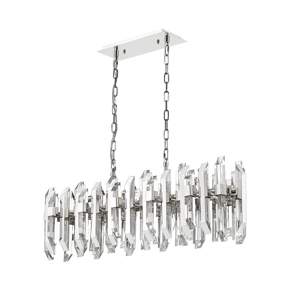 Bova Linear Chandelier in Detail.