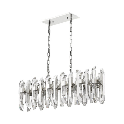 Bova Linear Chandelier in Detail.