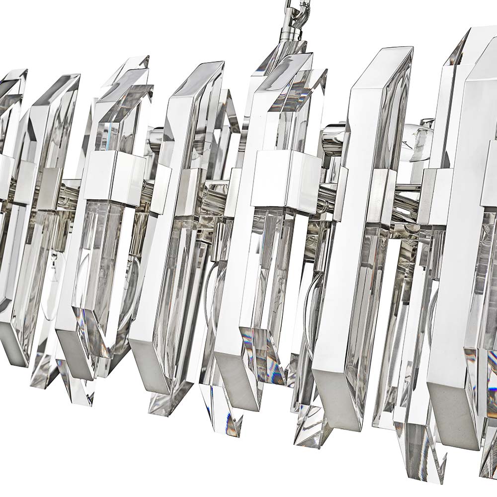 Bova Linear Chandelier in Detail.
