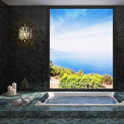 Bova Wall Light in bathroom.