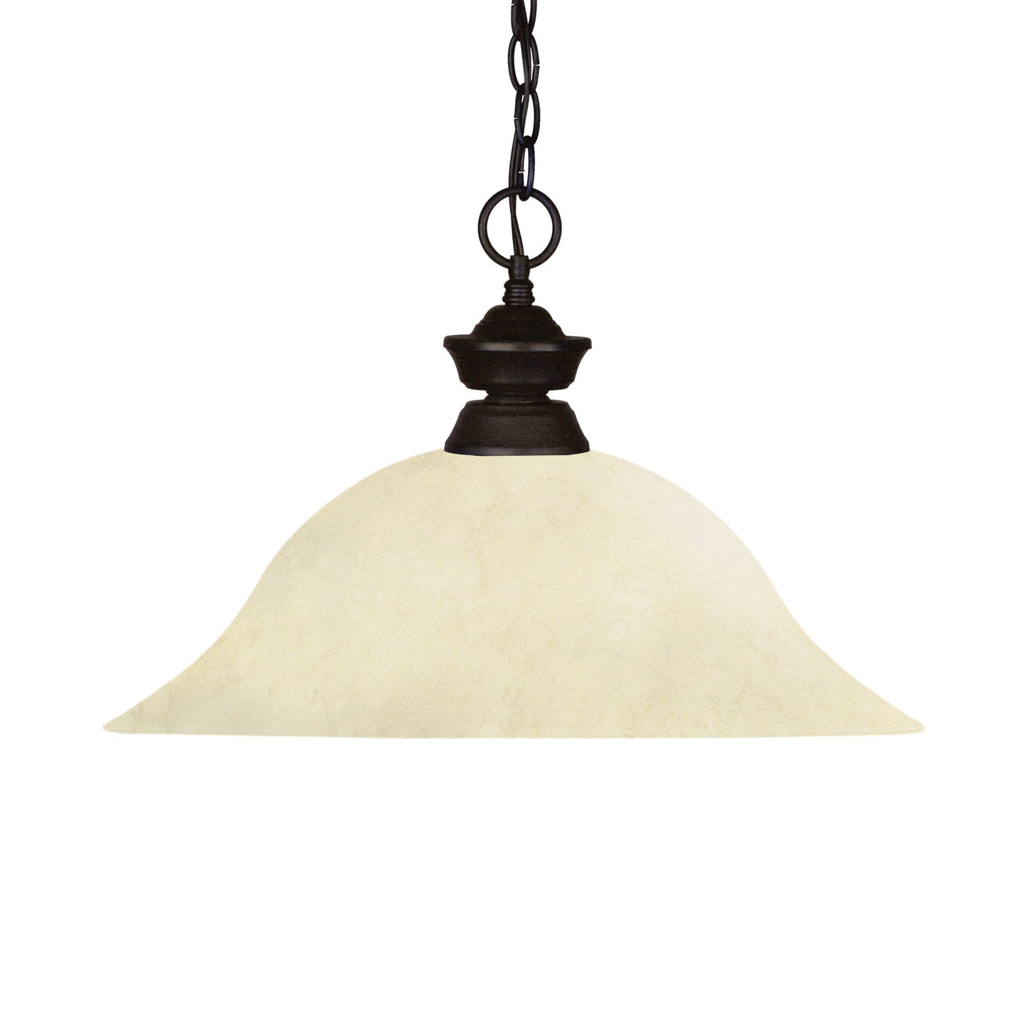Z-Lite Bowl Pendant Light in Bronze (Golden Mottle).