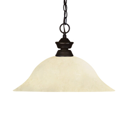 Z-Lite Bowl Pendant Light in Bronze (Golden Mottle).