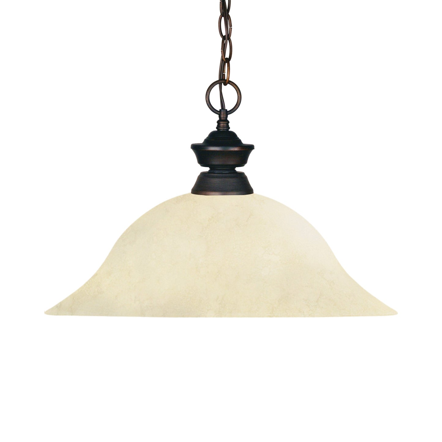 Z-Lite Bowl Pendant Light in Olde Bronze (Golden Mottle ).