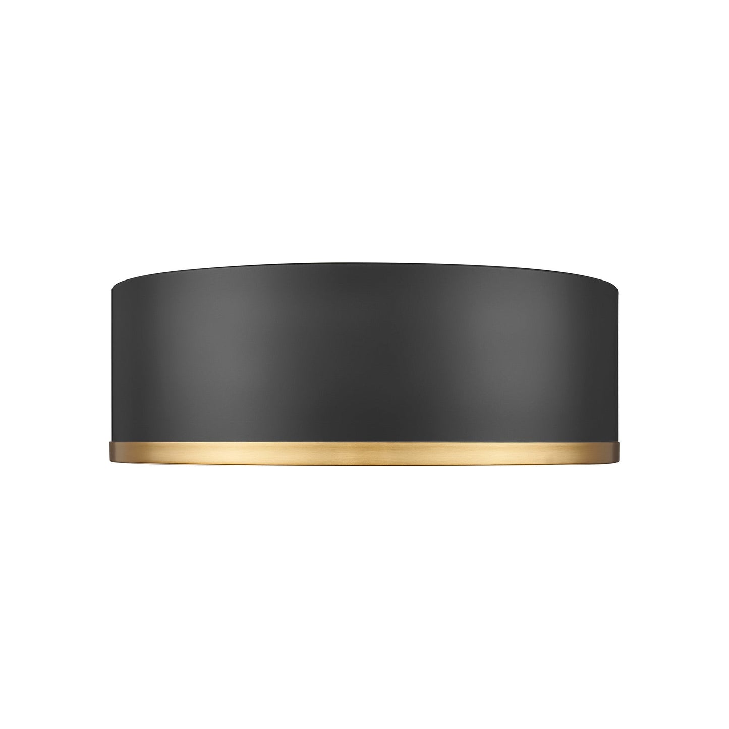 Bradley LED Flush Mount Ceiling Light in Matte Black (12.25-Inch).