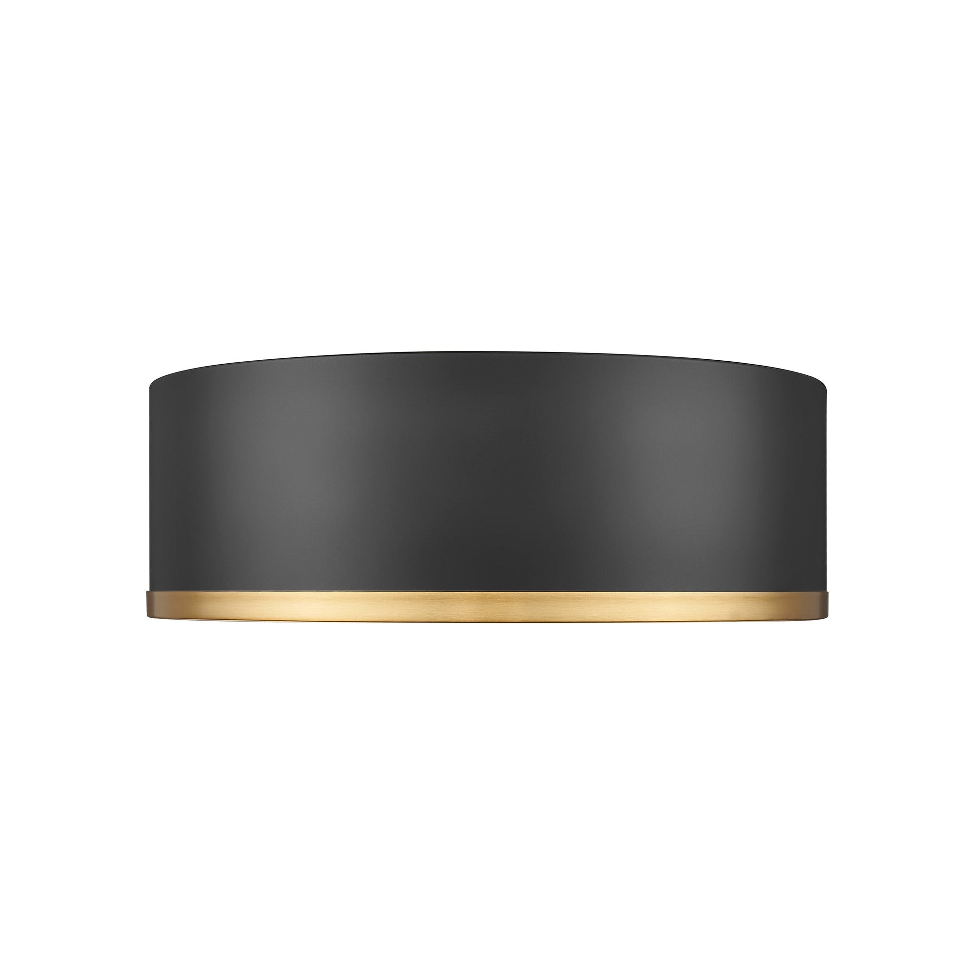 Bradley LED Flush Mount Ceiling Light in Matte Black (12.25-Inch).
