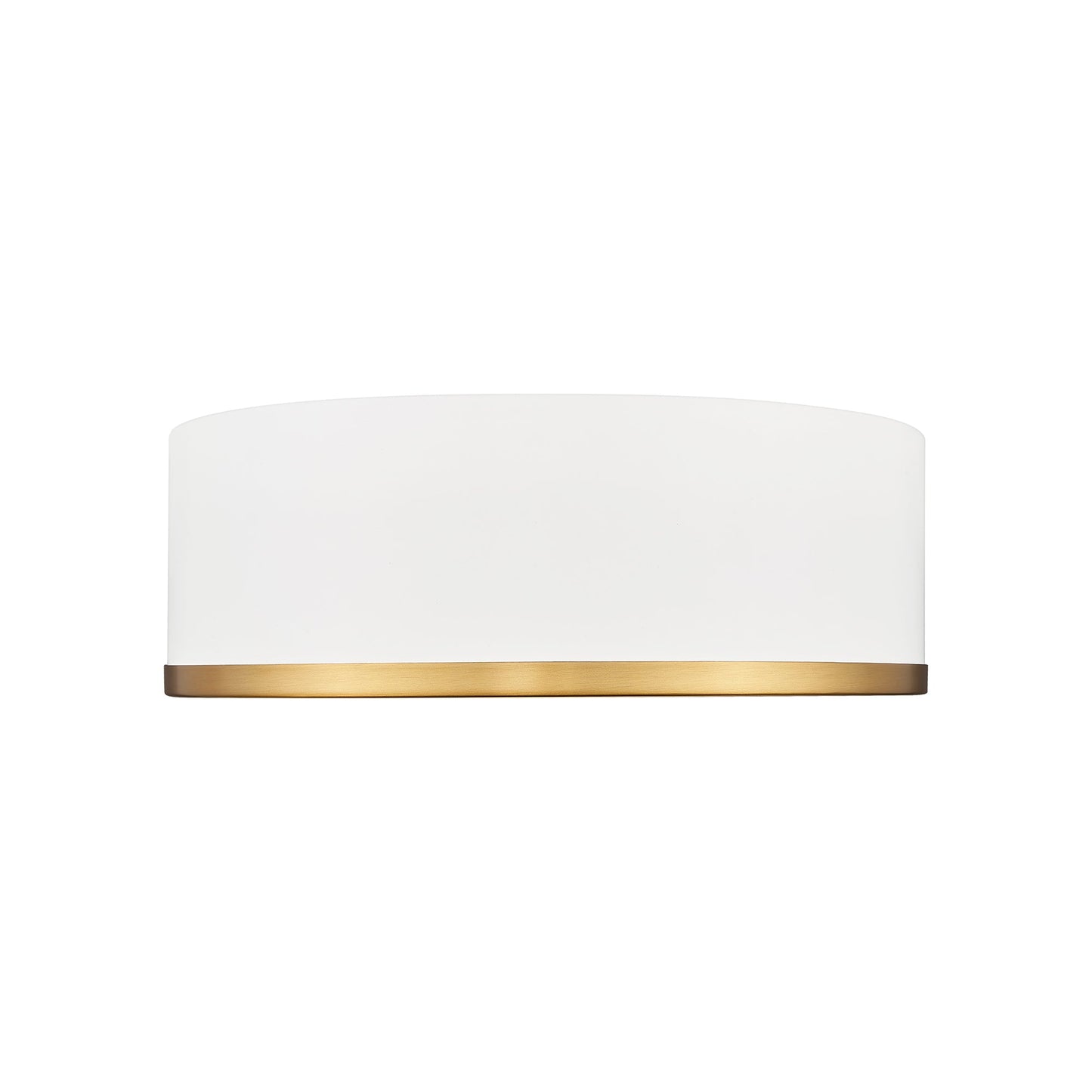 Bradley LED Flush Mount Ceiling Light in Matte White (12.25-Inch).