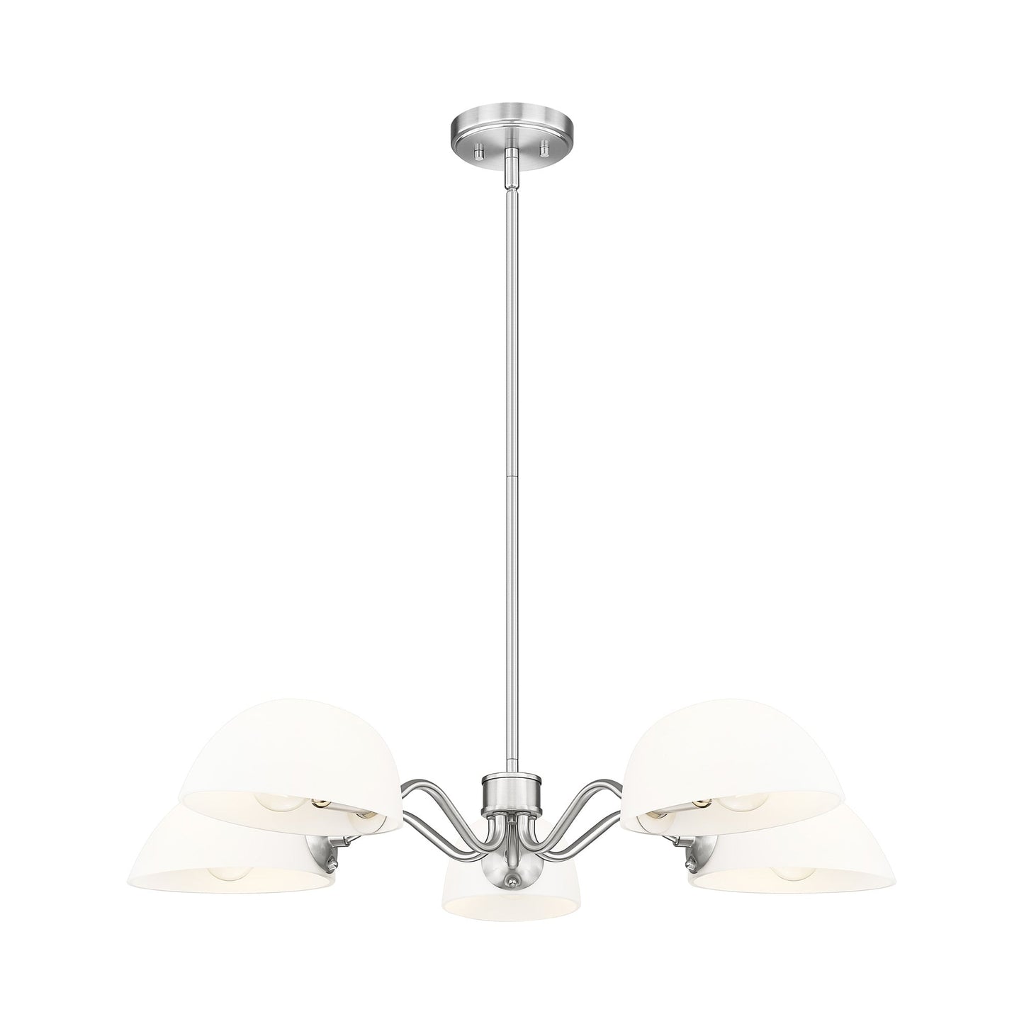 Breton Chandelier in Brushed Nickel (5-Light).