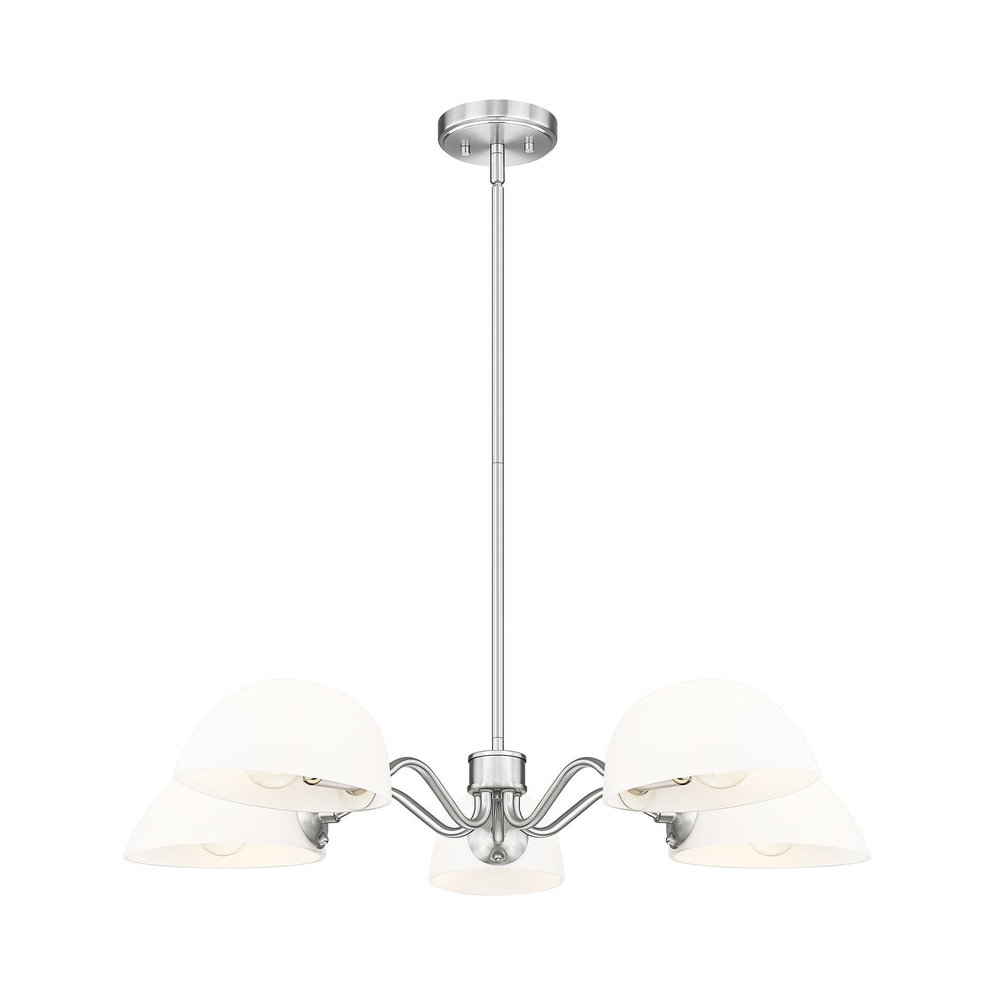 Breton Chandelier in Brushed Nickel (5-Light).