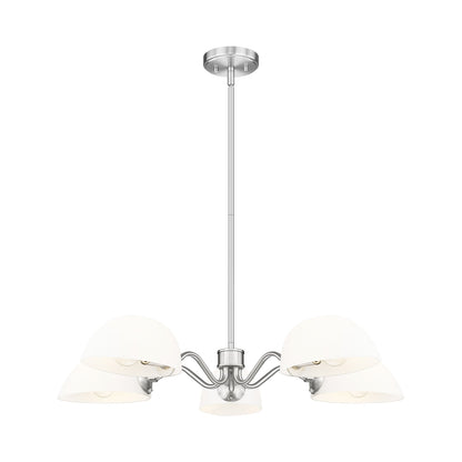 Breton Chandelier in Brushed Nickel (5-Light).