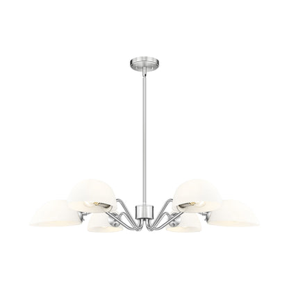 Breton Chandelier in Brushed Nickel (6-Light).