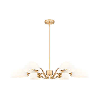 Breton Chandelier in Modern Gold (6-Light).