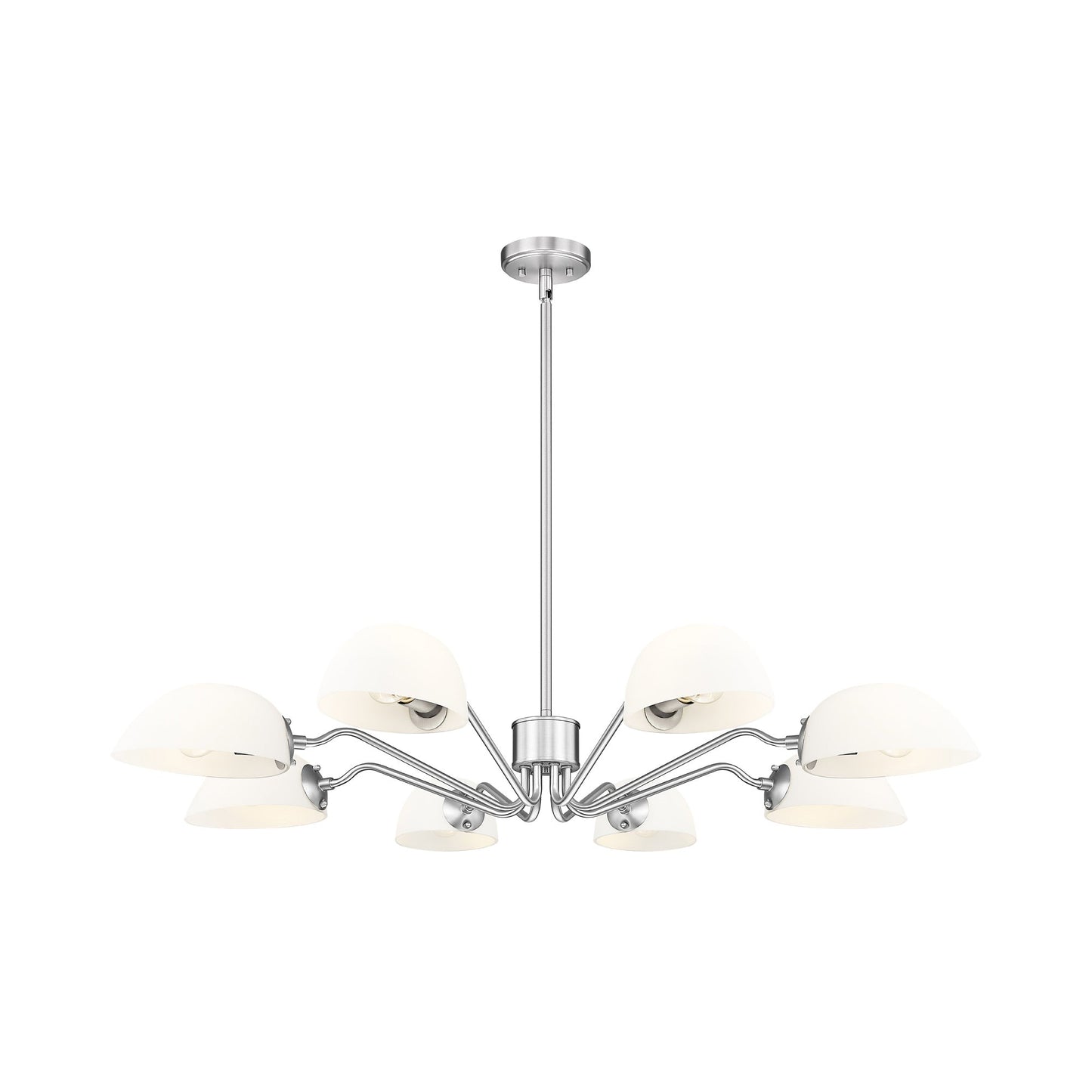 Breton Chandelier in Brushed Nickel (8-Light).