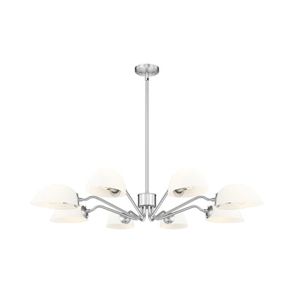 Breton Chandelier in Brushed Nickel (8-Light).