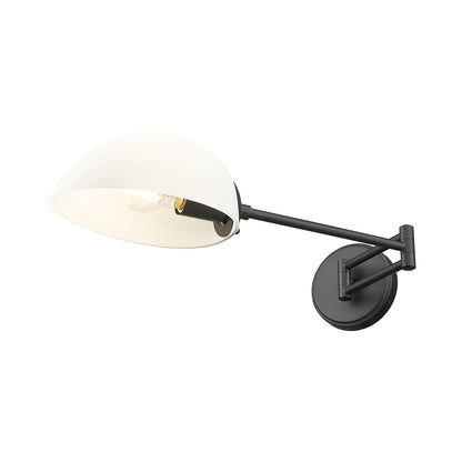 Breton Wall Light in Matte Black.