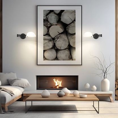Breton Wall Light in living room.