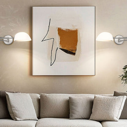 Breton Wall Light in living room.