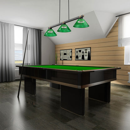 Bronte Cone Billiard Pendant Light in game room.
