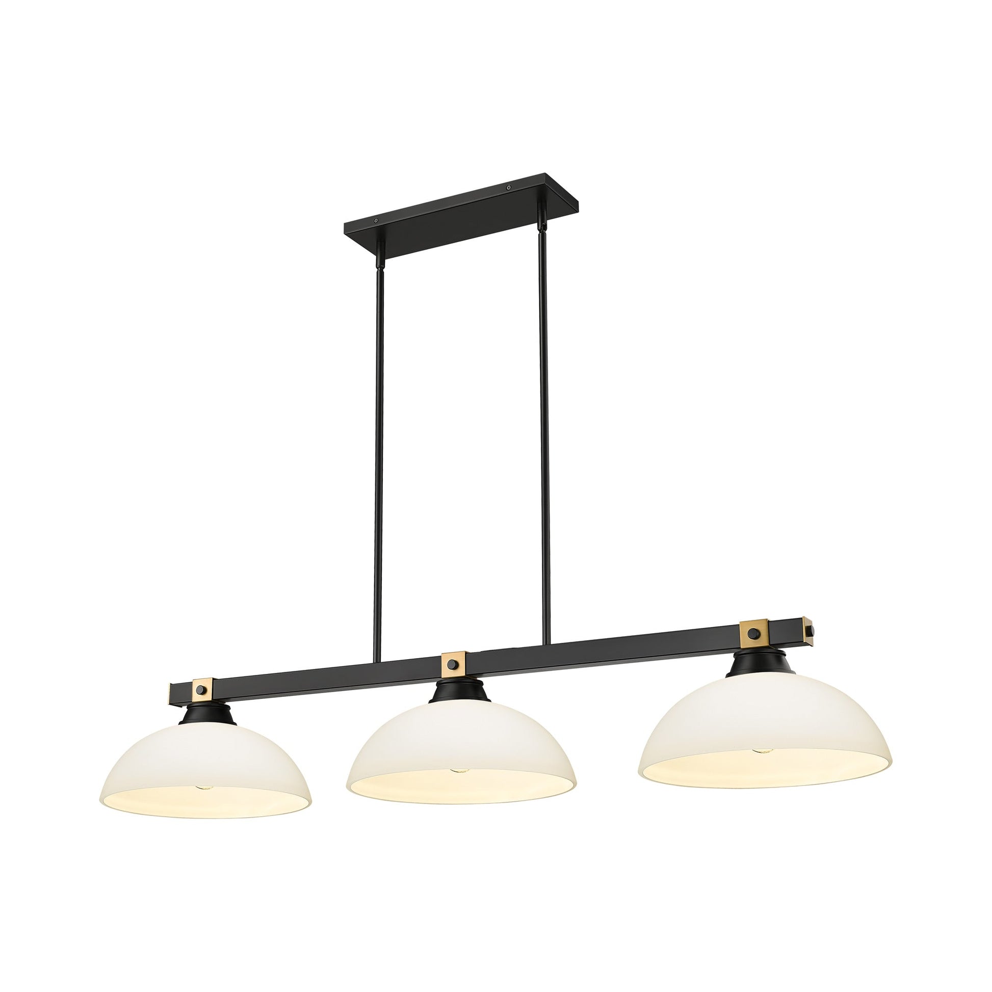 Bronte Dome Billiard Pendant Light in Matte Opal (8.25-Inch).