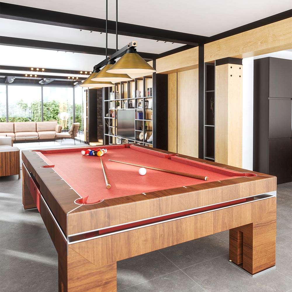 Bronte MB Billiard Pendant Light in game room.