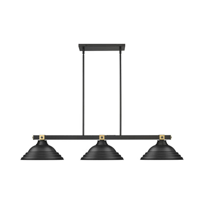 Bronte RB Billiard Pendant Light in Matte Black.