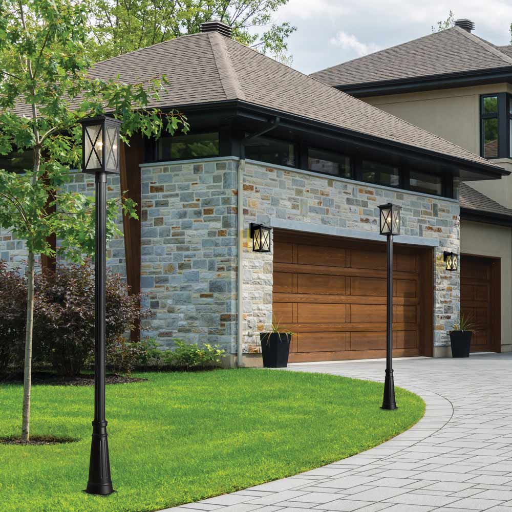 Brookside 519P Outdoor Post Light in Outside Area.