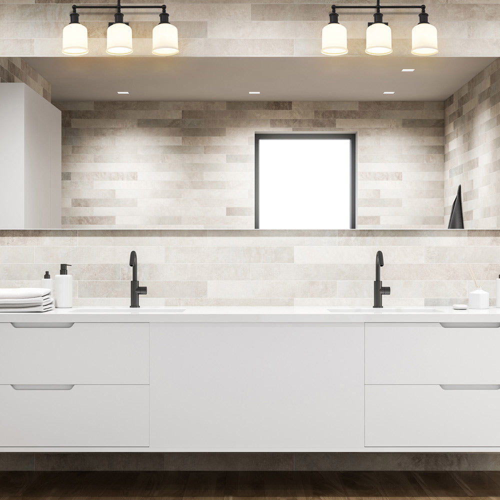 Bryant Bath Vanity Light in bathroom.