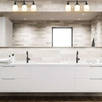 Bryant Bath Vanity Light in bathroom.