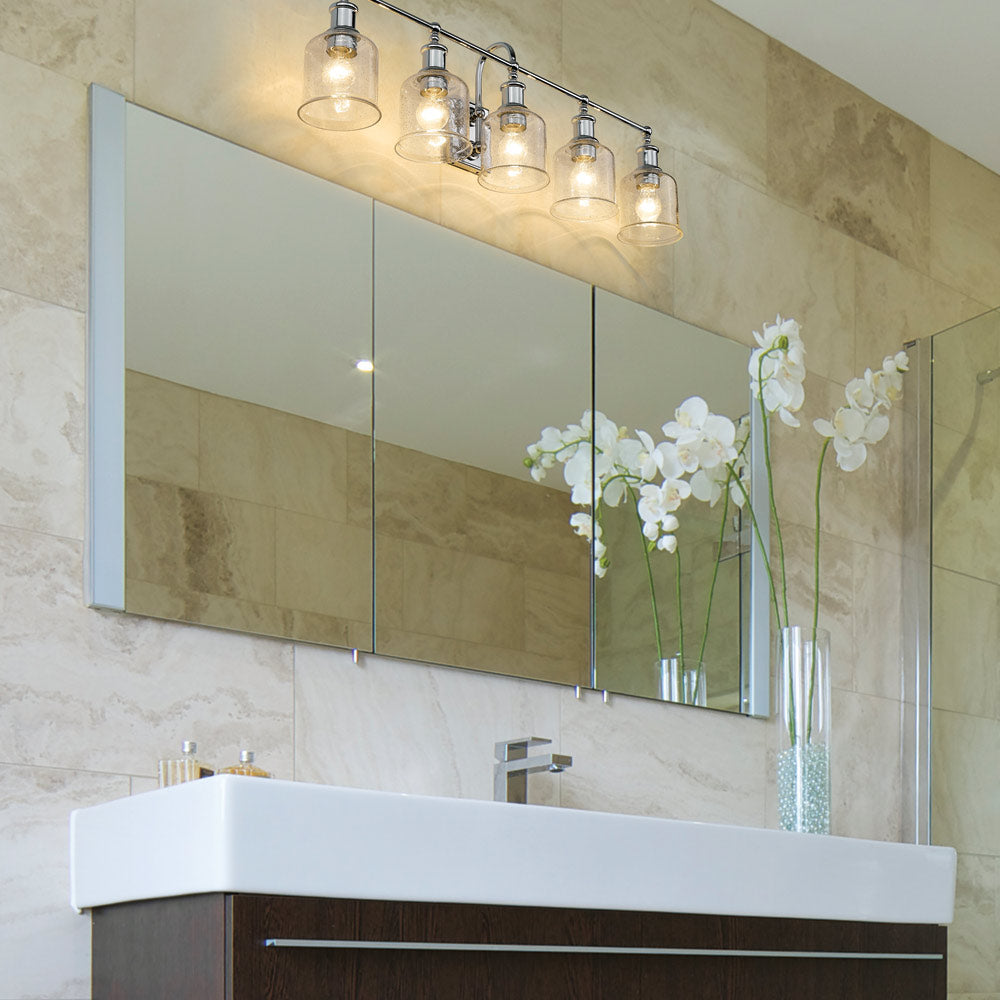 Bryant Bath Vanity Light in bathroom.
