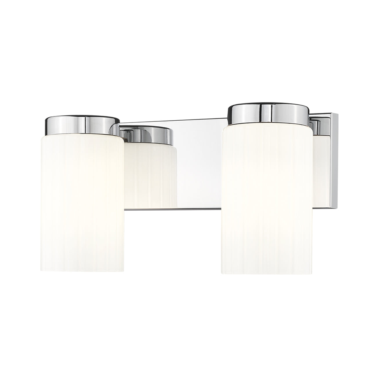 Burk Bath Vanity Light in Chrome (2-Light).
