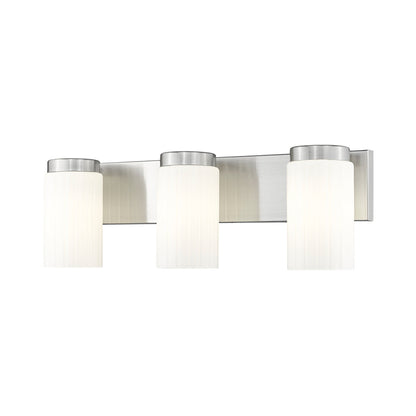 Burk Bath Vanity Light in Brushed Nickel (3-Light).
